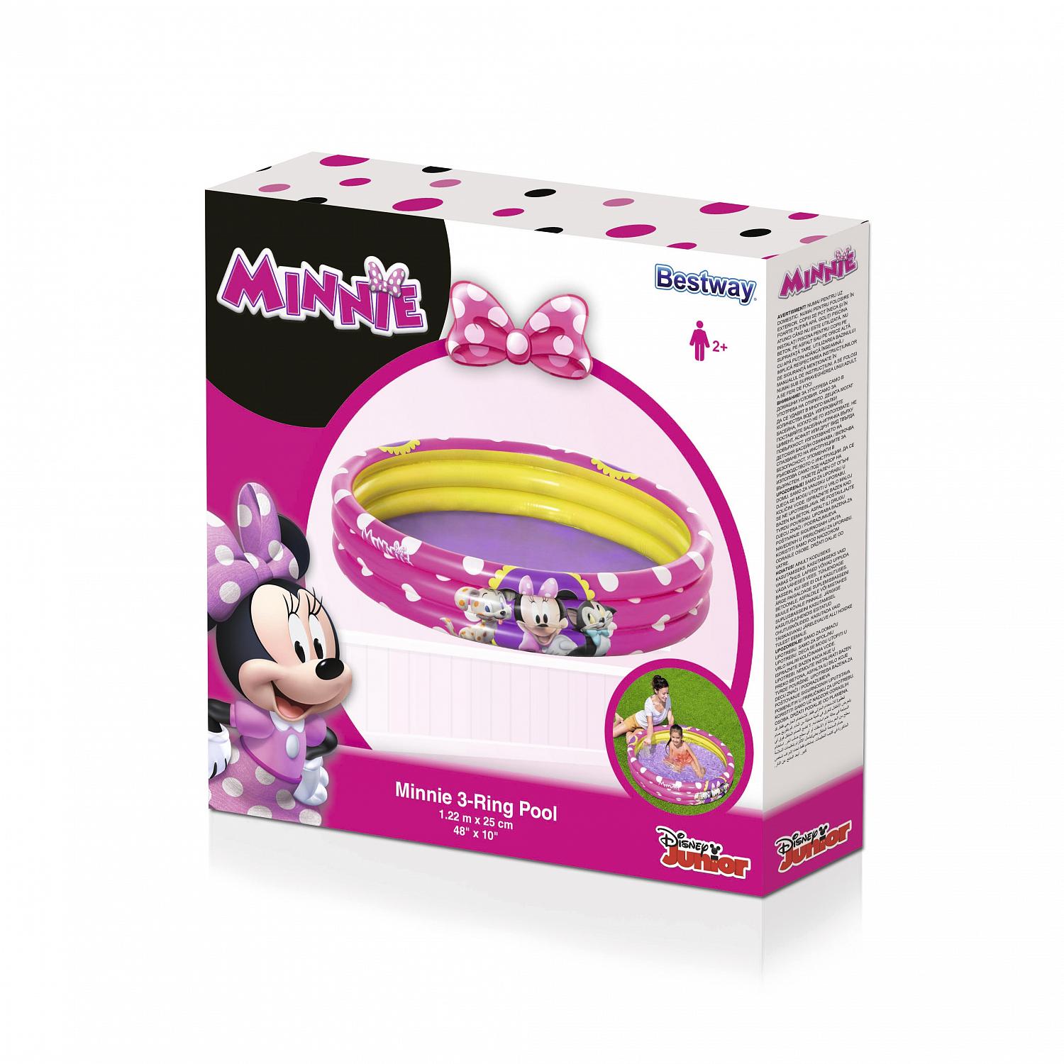 Детский надувной бассейн 122x25см "Minnie Mouse" 140л, от 2 лет фото 6